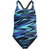 Speedo Hyperboom Allover Medalist Swimsuit |Quick Drying | Fitness | Chlorine Resistant Costume da Bagno per Bambina, Cobalt Pop, 5 années-6 années