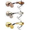 Berkley Pulse Spintail Esca da pesca 3-Pack, esche dure Predator con vibrazione a doppia lama per persici, trote e lucci, Fusion 19 Hook, Jig Spinner, pescatore d'acqua dolce di fiume o lago, 9g e 14g