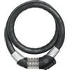 ABUS Steel-O-Flex Raydo PRO 1460/85 TexKF - Set di Serrature per Bicicletta con Staffa TexKF per Il Telaio della Bicicletta - 20 mm Livello di Sicurezza 6 - Nero