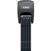 ABUS Lucchetto pieghevole BORDO GRANIT™ XPlus 6500KA/90 nero SH - lucchetto per bici flessibile e sicuro con allarme e protezione extra sulle articolazioni - con porta lucchetto - lunghezza 90 cm