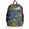 Seven Zaino Advanced SEVEN - ADVENTURE CAMO, Verde Militare, Doppio Scomparto, Tasche multifunzione, Per bambini e ragazzi, Scuola e tempo libero
