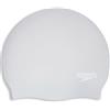 Speedo Unisex Long Hair Cap | Swim Cap | Snag Free | Easy-On, Silver, One Size