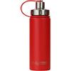 Ecovessel 's Boulder Tri Max bottiglia d'acqua isolata sottovuoto in acciaio inox, rosso, 600 ml