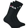 Fila F9505, Calze Unisex, Black, 39/42