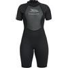 Trespass Scubadive, Muta corta in neoprene da 3 mm, con zip da 7 mm, per donna, piccola, nera