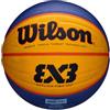 Wilson Pallone da Basket, FIBA 3x3 Replica, Misura 6, Blu/Giallo, Gomma, Uso all'Interno e all'Esterno