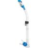 CRESSI Supernova Dry Snorkel con Valvola e Splash Guard per Snorkeling e Apnea, Boccaglio in Silicone con Valvola di Scarico e Aggancio Rapido