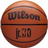 Wilson JR NBA WNBA DRV Pallone Da Basket, Realizzato Con Un Rivestimento Resistente, Per Un Controllo Ottimale e Una Compatibilità Con Diverse Superfici, Colore: Marrone, Misura: 6