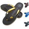Cressi Leaf Flip Flop - Ciabatte Infradito Adulto Unisex per Spiaggia e Piscina, Nero/Giallo, 45/46