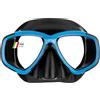 CRESSI Perla Mask Black/Blue-Maschera Singola Perla per Immersioni e Snorkeling, Nero/Blu, Taglia Unica