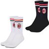 hermet A.C. Milan, Set Calze Sport, Pacco da 2, 2 Paia di Calzini, Unisex - Adulto, Prodotto ufficiale