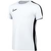 Nike Unisex Kids Short-Sleeve Soccer Top Y Nk DF Acd23 Top SS, White/Black/Black, DR1343-100, XS