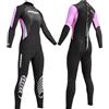 Cressi Morea Lady Wetsuit Full 3 mm, Muta Monopezzo Neoprene Ultrastretch Donna, Nero/Rosa/Argento, M/3