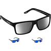 Cressi Bahia Floating Sunglasses Black/Silver Mirrored Lenses