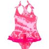 Hurley Hrlg Ruffle One Piece Swimsuit Costume da Bagno Intero, Rosa (Hyper Pink), 2 Años Bambina