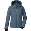 killtec Donna Giacca da sci/giacca trapuntata/giacca funzionale in look piumino con cappuccio e paraneve KSW 31 WMN SKI QLTD JCKT, taubenblau, 44, 43417-000