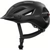 ABUS Urban-I 4.0 - Casco da bicicletta con fanale posteriore ricaricabile, 2 modalità di illuminazione, visiera, apertura a treccia e chiusura magnetica, per ragazzi, donne e uomini