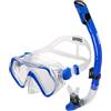 arena Set Maschera Panoramica e Boccaglio Adulti, Maschera Snorkeling Unisex, Maschera Panoramica con Visione Ampia, Boccaglio Snorkeling con Tecnologia Anti-Infiltrazione, Silicone Ipoallergenico