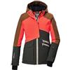 killtec Ksw 405 Grls Ski Jckt Giacca da sci/giacca funzionale con cappuccio e paraneve Bambine e ragazze