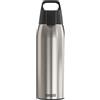 Sigg Shield One Borraccia sport (0.75 L / 1 L), Bottiglia acqua priva di sostanze inquinanti e a prova di perdita, Borraccia acciaio inossidabile con ONE Top, Nero, 0.75 L