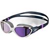 Speedo Donna Occhialini da nuoto Biofuse 2.0 Mirror|Modello da donna | Meccanismo di regolazione brevettato | Anti-appannamento | Tenuta stagna | Aderenza comoda White/True Navy/Sweet Purple One Size