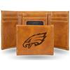 Rico Industries Portafogli unisex con incisione laser, leggero, Philadelphia Eagles, 8,3 x 10,2 cm, marrone