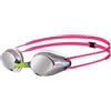 ARENA Tracks Junior Mirror Occhialini Nuoto da Gara Anti-Appannamento per Bambini, Multicolore (Silver/White/Fuchsia), 6-12 Anni
