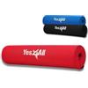 Yes4All NW1L Cuscinetto per bilancieri in schiuma spessa con rivestimento in nylon e chiusura a velcro - Cuscinetto per la spinta dell'anca, Rosso