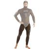 SEAC Alga, Pantalone a Vita Alta per la Pesca Subacquea, Muta Umida in due Pezzi in Neoprene Mimetico Spaccato Stretch, 3 MM, XXL