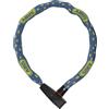 ABUS Lucchetto a catena Catena 6806K - Lucchetto per bicicletta leggero in acciaio temprato con tubo in tessuto alla moda - Catena quadrata con livello di sicurezza 6