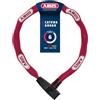 ABUS Lucchetto a catena Catena 6806K - Lucchetto per bicicletta leggero in acciaio temprato con tubo in tessuto alla moda - Catena quadrata con livello di sicurezza 6