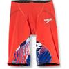 Speedo Men's Fastskin LZR Ignite Jammer | Tech Suit | Racing Suit | Racewear | FINA Approved, Flame Red/Bolt/White, 30