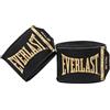 Everlast Fasce da Boxe Elite (455 cm) Nere, per guantoni, Guanti da Sparring, MMA e Kickboxing, asola Larga e Chiusura a Strappo - Originale