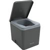 TRELINO WC Evo - Mobile WC per Campeggio e attività all'aperto - WC separatore per Camper Furgone e Camper Senza Corrente (Antracite M (33 x 39 x 36)