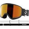Salomon AKSIUM 2.0 Goggles, Unisex Anti-Fog Ski Goggles For Snowboarding and Mountain Adventures