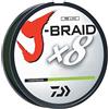 Daiwa J-BRAIDX8, bobina di lenza, colore chartreuse, diametro mono: 10 lb