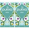 Pukka Tisane, Relax, Tisana Biologica Rilassante, Senza Caffeina, Ingredienti Selezionati Sostenibili, Per Rilassarsi La Sera o In Qualsiasio Momento Della Giornata, 20 Filtri (Confezione da 2)
