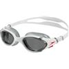 Speedo Unisex Occhialini da nuoto Biofuse 2.0 | Regolazione semplice brevettata | Anti-appannamento | Tenuta stagna | Migliore aderenza | Comfort migliorato White/Red/Light Smoke One Size