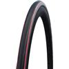 Schwalbe Lugano 2, Copertone Unisex Adulto, Nero/Rosso, 28'700x25C 25-622