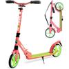 Hurtle Renegade Monopattino Bambino, Monopattino Bambina, Monopattino Adulto, Scooter a 2 Ruote con Manubrio Regolabile, Pieghevole e Portatile con Tracolla