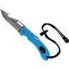 CRESSI ‎Cressi Chaku Knife Blue - Coltello Subacqueo con Doppia Lama Inox Seghettata e Liscia, Ideale per Apnea e Immersioni, Blu/Lama Inox, Taglia Unica, Adulto Unisex