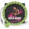 Active 100 K-MART Hula Hoop ponderato, Infinity Smart Hula Hoops con 16 Contatori, Massaggio automatico a 360 gradi, Infinity Hoop per adulti, Attrezzature per il fitness per la perdita di peso