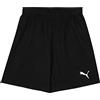 PUMA teamRISE Short Jr, Pantaloncini Unisex - Bambini e Ragazzi, Black/White, 164