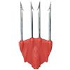 SEAC Killer, Fiocina a 4 Punte Leggere in Acciaio ad Alta Resistenza Unisex Adulto, Rosso, Standard