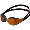 Speedo Unisex Occhialini Nuoto Fastskin Hyper Elite | Occhialini piscina da competizione | Alte prestazioni | Da allenamento | Idrodinamici Black/Dragon Fire/Gold One Size