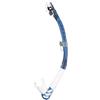Cressi Alpha Ultra Dry Snorkel SIL. Clear/Tube Blu Azure
