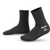 SEAC Prime, Calzari in Neoprene 2 mm, Foderati in Nylon, Calzini da Subacquea Unisex-Adult, Nero, M
