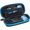 Casemaster - Custodia per freccette, chiusura lampo blu