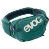 EVOC HIP PACK PRO 3 + HYDRATION BLADDER 1,5, marsupio (AIR FLOW CONTACT SYSTEM, cintura AERO FLEX, incl. sacca idrica da 1,5 l e portaborraccia, taglia unica), Bottle Green
