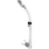 CRESSI Supernova Dry Snorkel con Valvola e Splash Guard per Snorkeling e Apnea, Boccaglio in Silicone con Valvola di Scarico e Aggancio Rapido